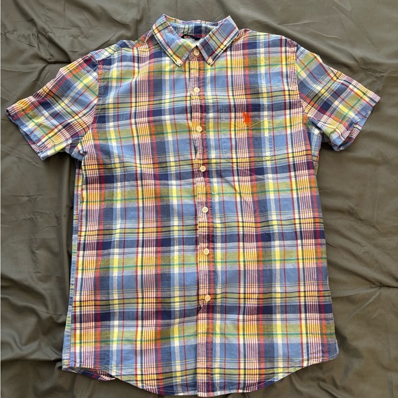 U.S. Polo Assn. Other - US Polo Assn. Button-Down Shirt Men's S Multicolor Plaid Short Sleeve Collared